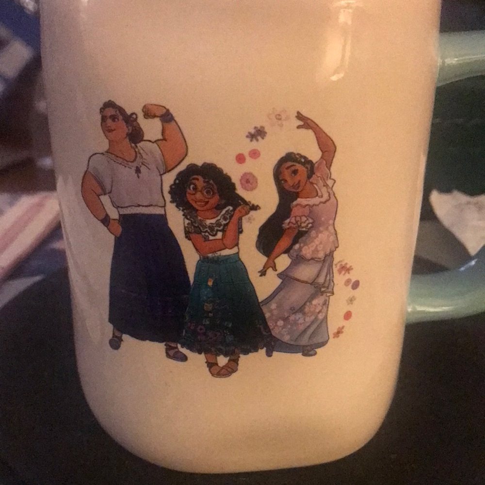 Disney Encanto Ceramic Mug with Trio Character Art - Cream